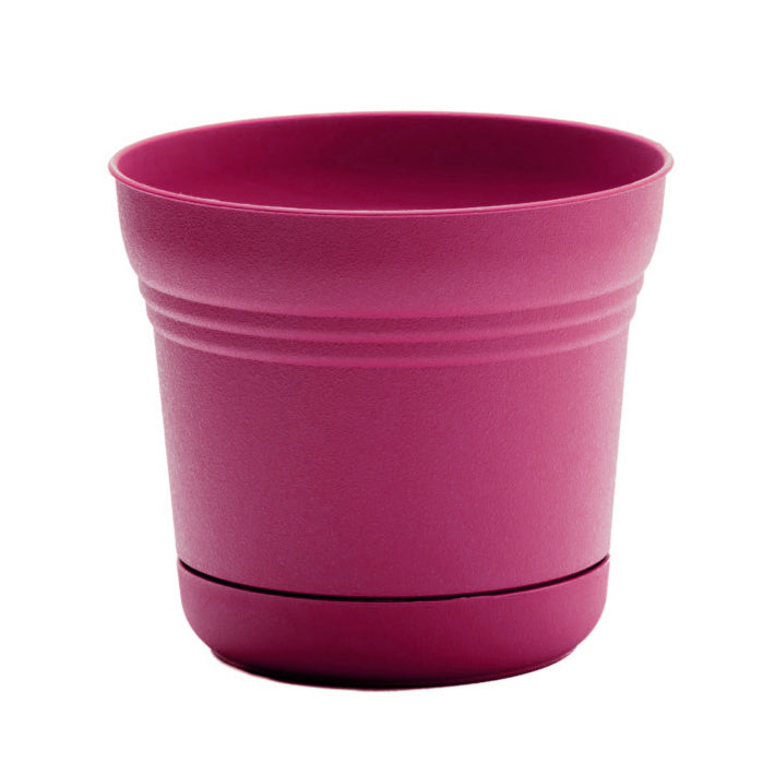 Pot, 7in, Saturn with Saucer, Fuchsia