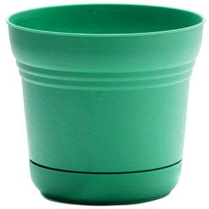 Pot, 10in, Saturn with Saucer, Mint Green