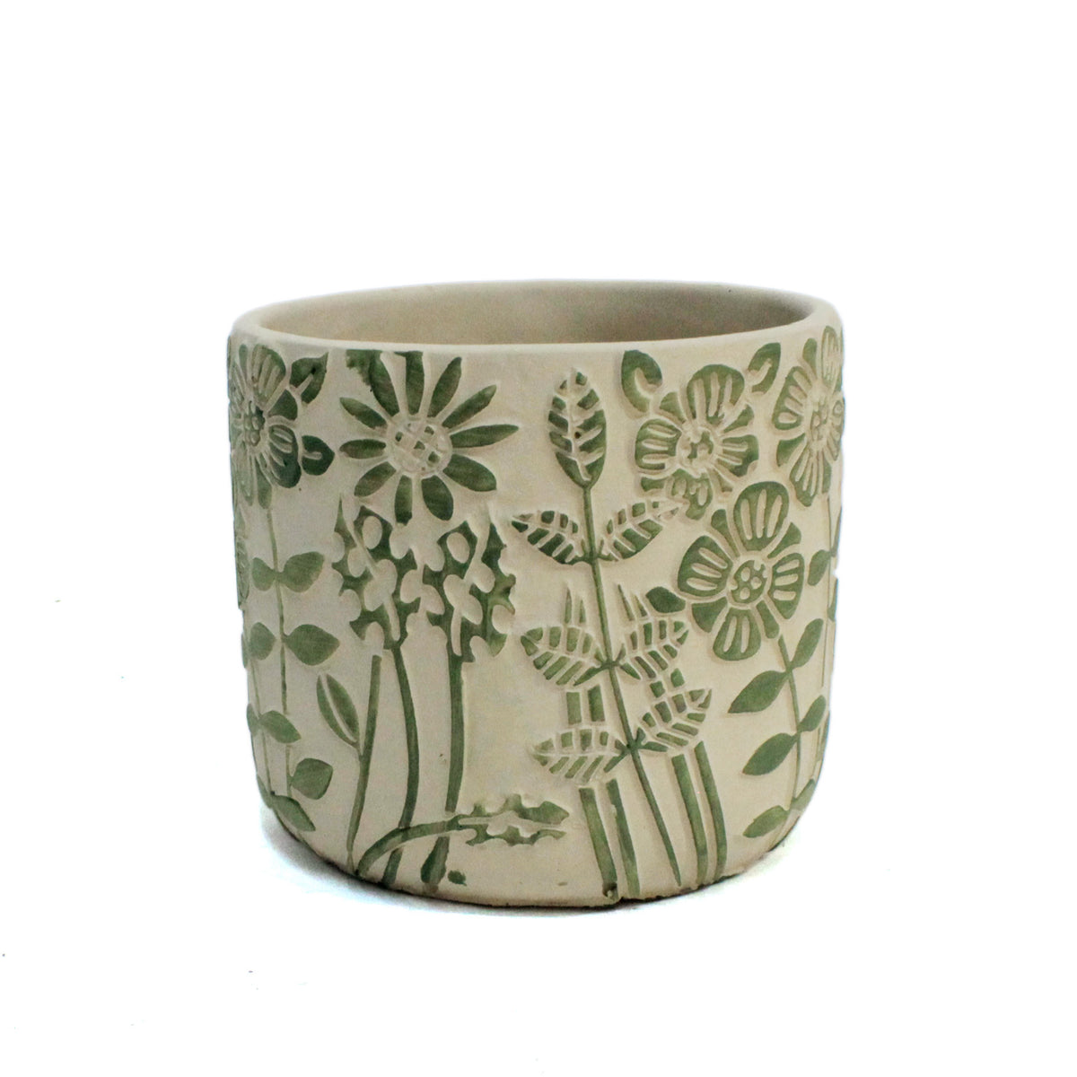 5in Green Flower Pot