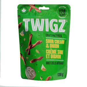 Twigz Pretzels, Sour Cream & Onion, 130g