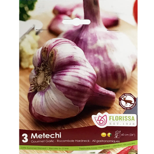 Garlic - Metechi Tops Bulbs, 3 Pack