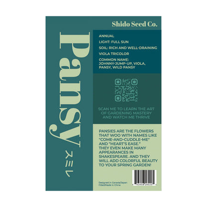 Pansy - Seeds,
