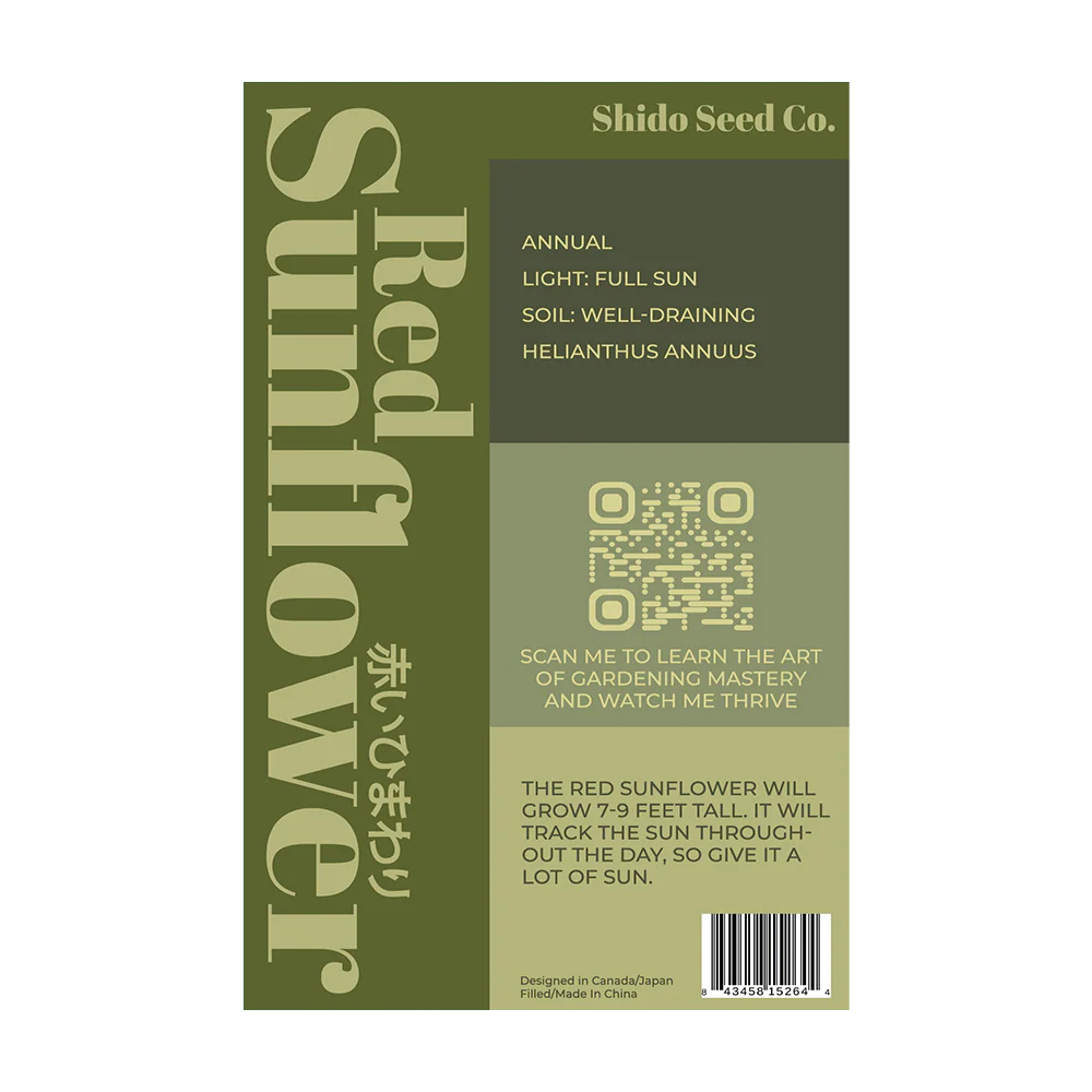 Red Sunflower - Seeds,