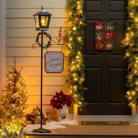 Lamp Post, LED, Joyful Traditions