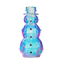 Load image into Gallery viewer, Decor Iridescent Snowman, LED, 35.5in H
