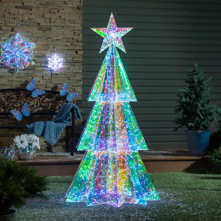 Decor Iridescent Tree, LED, 4ft H