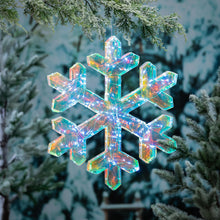 Load image into Gallery viewer, Decor Iridescent Snowflake, LED,20in H
