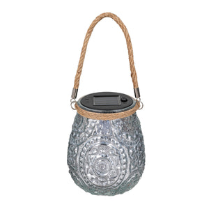 LED Lantern, Holiday Poinsettia