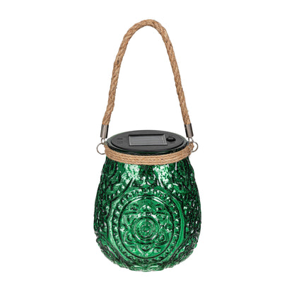 LED Lantern, Holiday Poinsettia