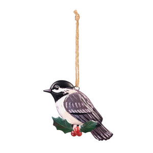 Mteal Woodland Birds Ornaments