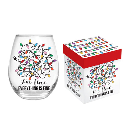 Stemless Wine Glass w/ Box, Its Fine