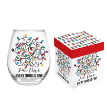 Load image into Gallery viewer, Stemless Wine Glass w/ Box, Its Fine
