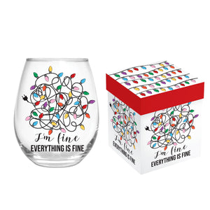 Stemless Wine Glass w/ Box, Its Fine