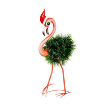 Load image into Gallery viewer, Decor Metal Festive Flamingo, 24in H
