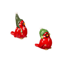 Load image into Gallery viewer, Decor, Ceramic LED Cardinal W/ Star Cut-Ourts, Ast
