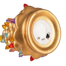 Load image into Gallery viewer, LED Mini Ceramic Christmas Tree, 5in, Metallic
