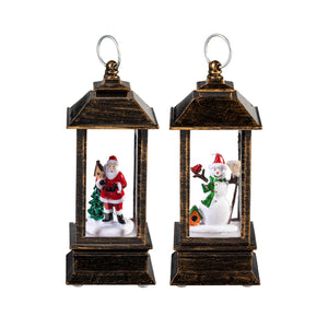 LED Lantern Xmas Icons, 2 Assorted