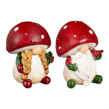 Load image into Gallery viewer, Resin Mushroom Gnome, Table Decor
