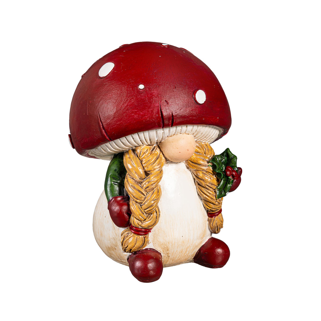 Resin Mushroom Gnome, Table Decor