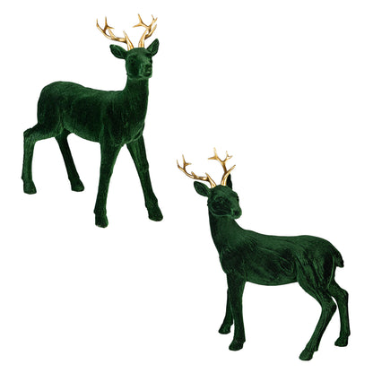 Resin Green Deer Assorted