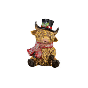 Decor Holiday Highland Cow