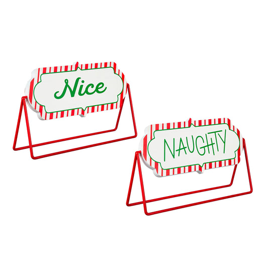 Metal Sign, Naughty or Nice