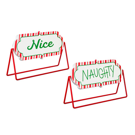 Metal Sign, Naughty or Nice