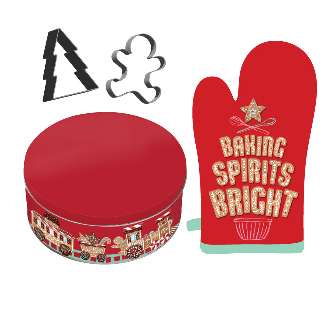 Christmas Baking Gift Set, Baing Spirits Bright