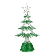 LED Mini Resin Christmas Tree, 6.5in, Color Chang