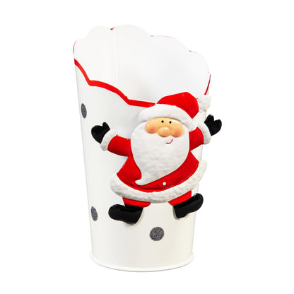 Holiday Friends Metal Planter Assorted