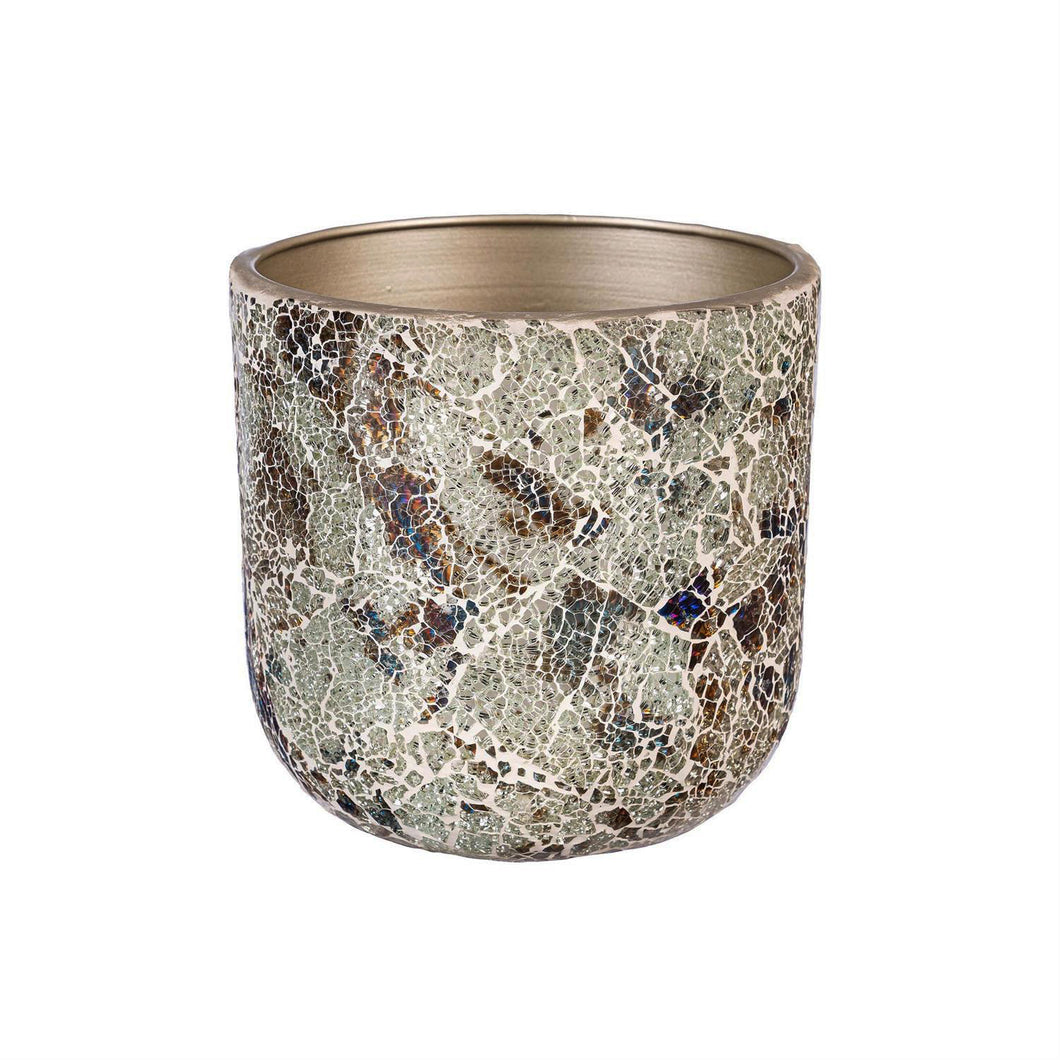 Mosaic Glass 7.5in PLanter