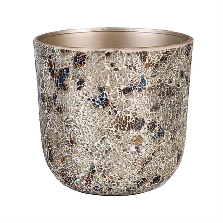 Mosaic Glass 9in PLanter