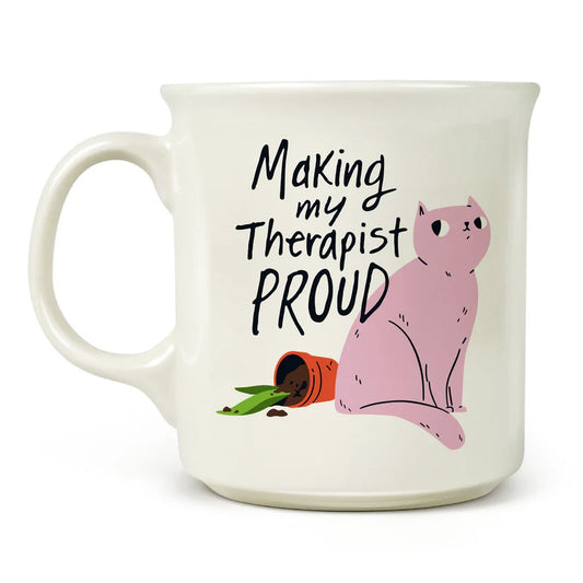 Say Anything Porcelain Mug, Therapist. 16oz