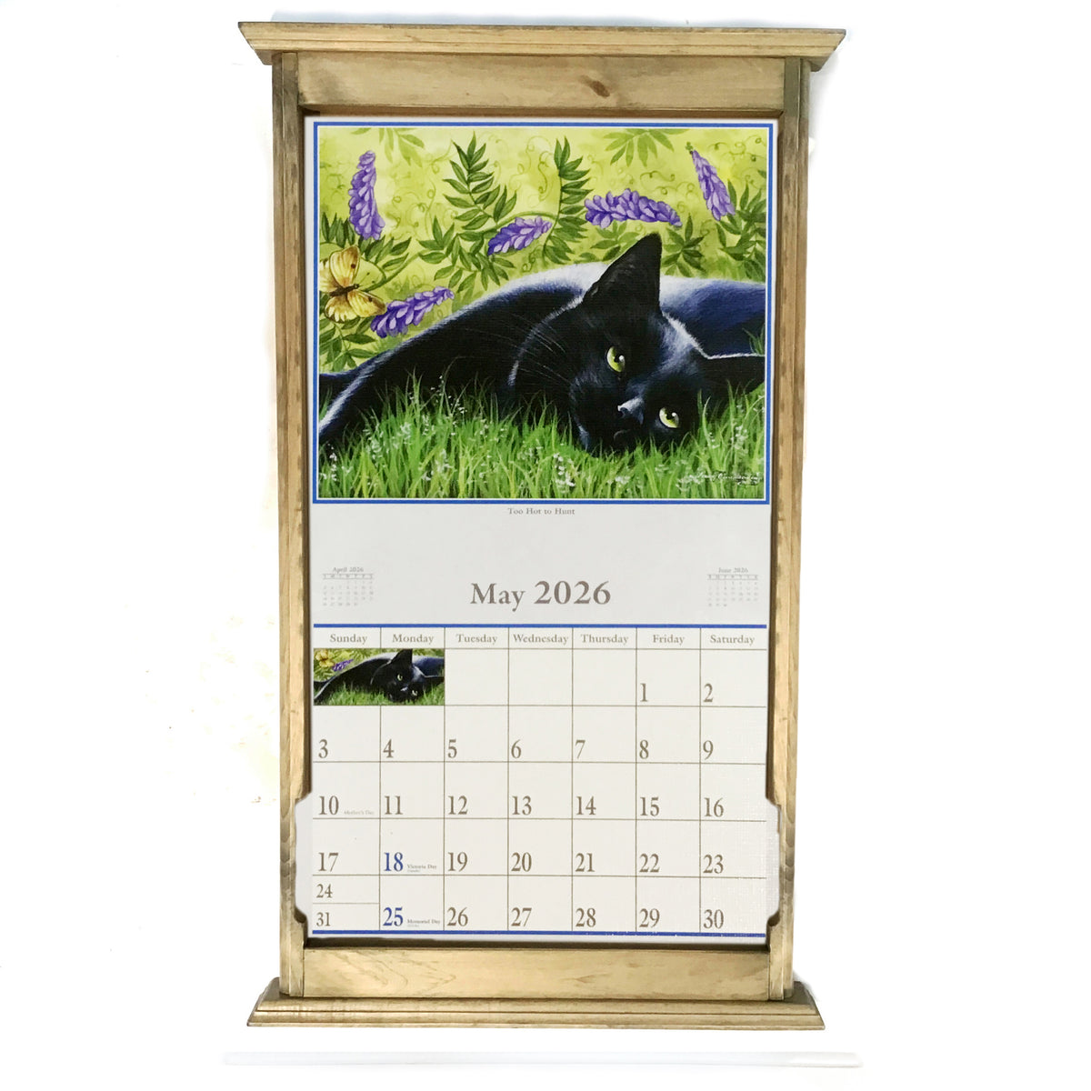 Calendar Frame, Wood, Natural