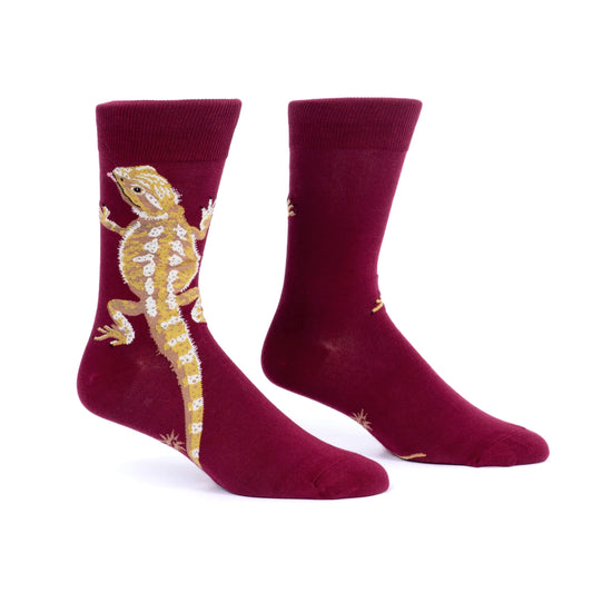 Men's Crew Socks, Bearded Dragon