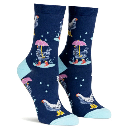 Womans Crew Socks, Chicken Little