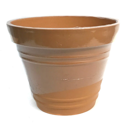 Planter, 16in, Bell Pot, Menzo Mix, Terracotta Fin