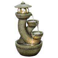 Tarmura Lantern Fountain, 32in with Lights