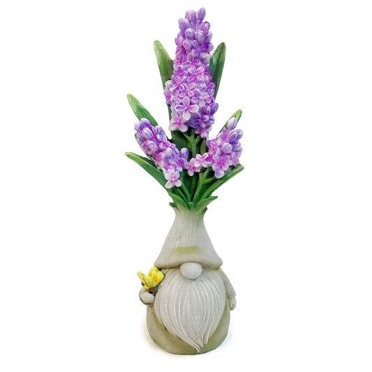 Decor 10in Gnomes with Flowers Assorted