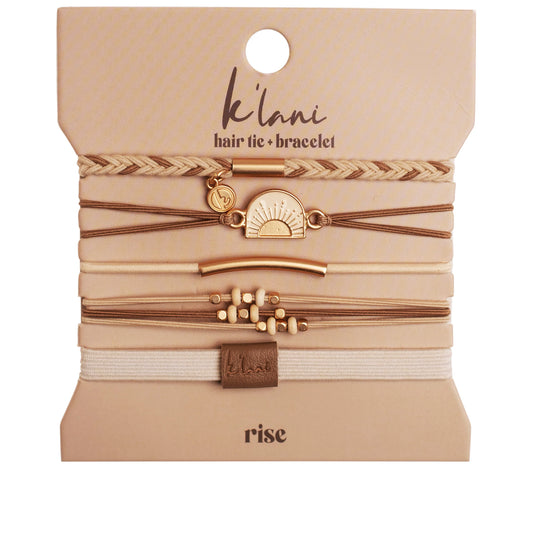 K'lani Hair Tie + Bracelet - Rise, Medium