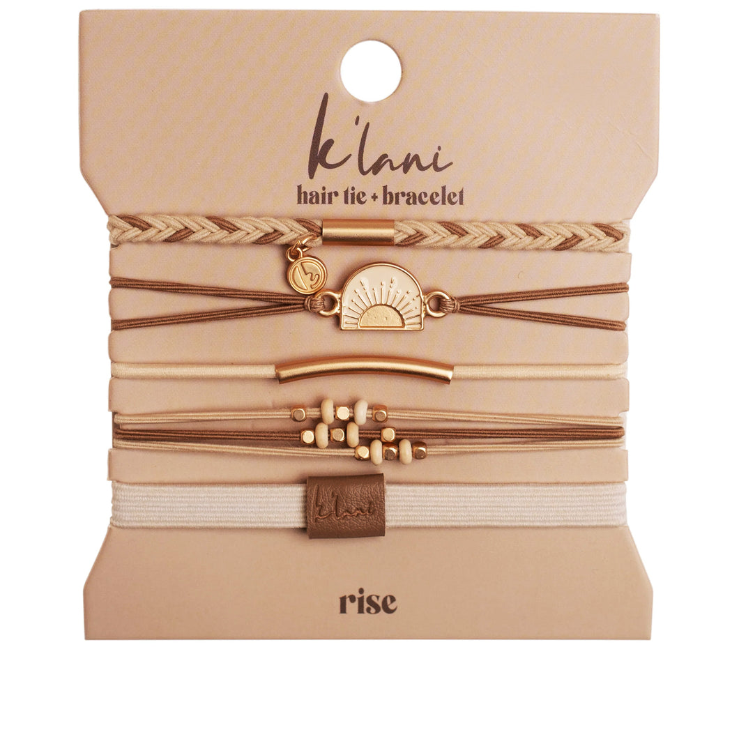 K'lani Hair Tie + Bracelet - Rise, Medium