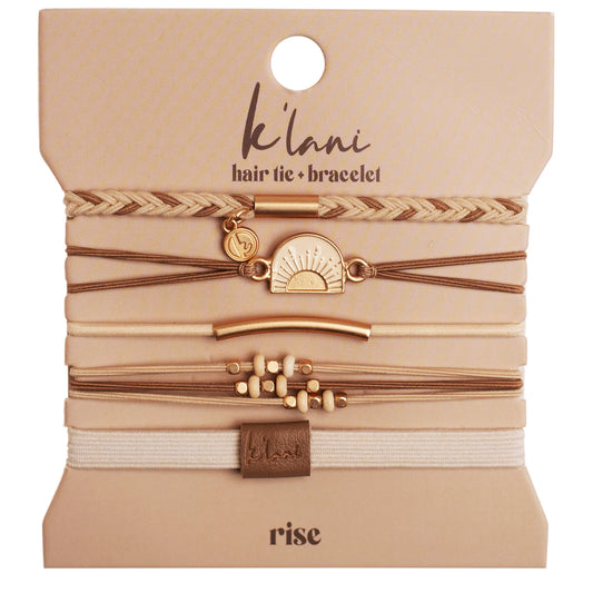 K'lani Hair Tie + Bracelet - Rise, Large