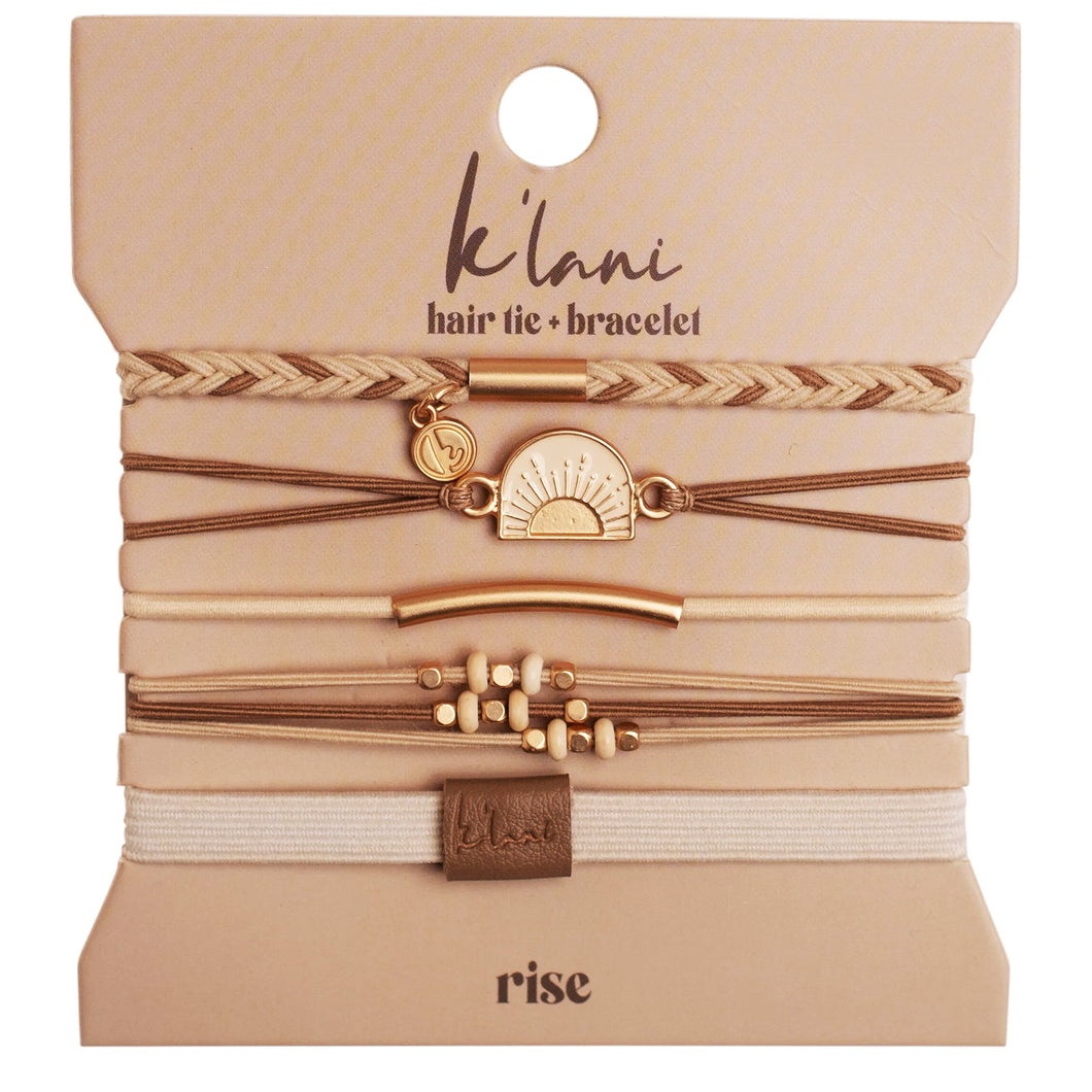 K'lani Hair Tie + Bracelet - Rise, Large