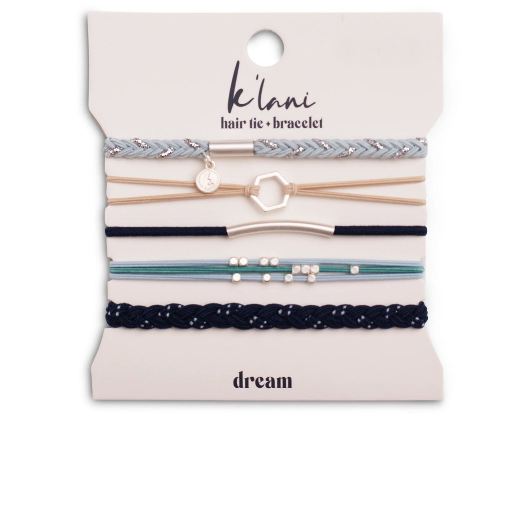 K'lani Hair Tie + Bracelet - Dream, Small