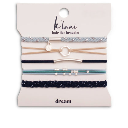 K'lani Hair Tie + Bracelet - Dream, Medium