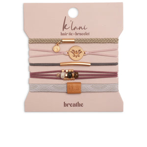 K'lani Hair Tie + Bracelet - Breathe, Small