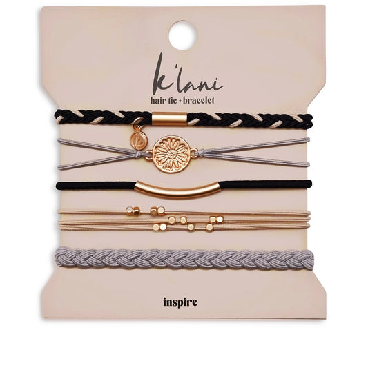 K'lani Hair Tie + Bracelet - Inspire, Medium