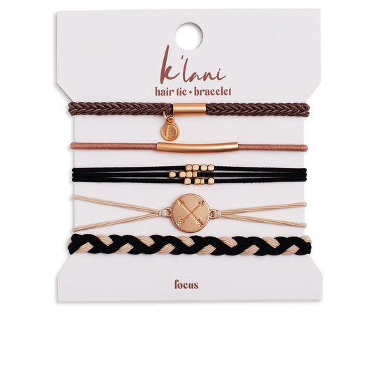 K'lani Hair Tie + Bracelet - Focus, Small