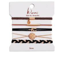 Load image into Gallery viewer, K&#39;lani Hair Tie + Bracelet - Focus, Small
