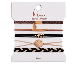 K'lani Hair Tie + Bracelet - Focus, Small